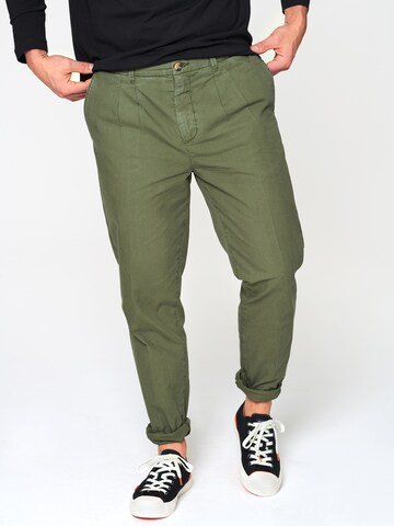 DAN FOX APPAREL Regular Chino 'Anton' in Groen