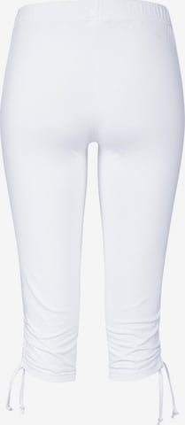 BEACH TIME - Skinny Leggings 'ethno' em branco