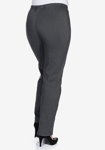 SHEEGO Slimfit Broek in Grijs