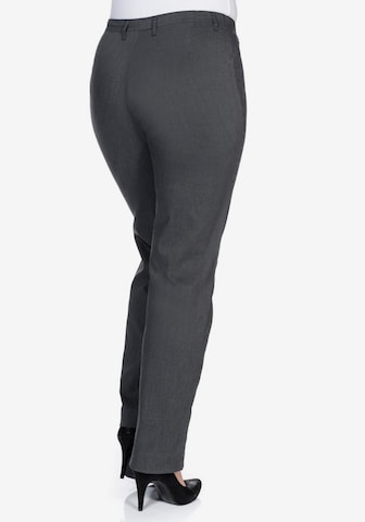 SHEEGO Slimfit Hose in Grau