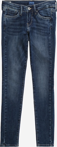 Coupe slim Jean 'Pixlette' Pepe Jeans en bleu : devant