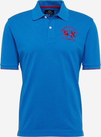 La Martina Regularny krój Koszulka w kolorze niebieski: przód