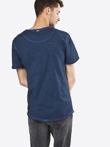 Key Largo T-Shirt 'Soda' mit V-Ausschnitt in Blau