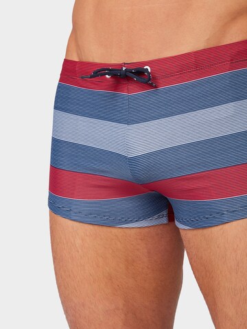 TOM TAILOR Zwemshorts in Blauw