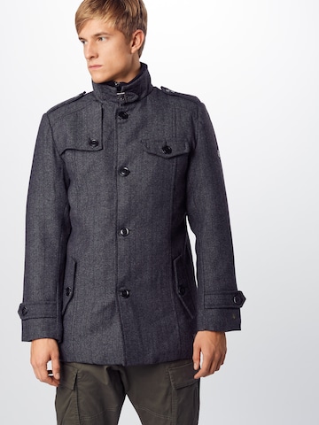 INDICODE JEANS Prechodná bunda 'Brendan' - Sivá: predná strana