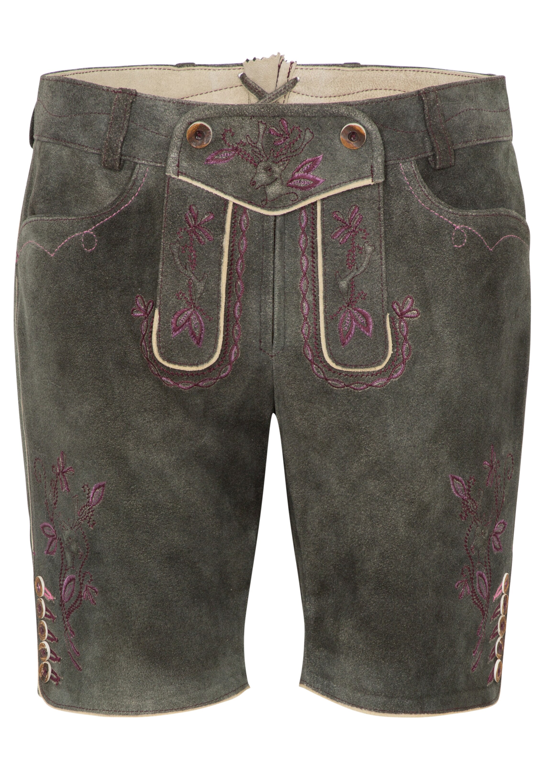 SPIETH & WENSKY - Lederhose 'Maike' in khaki