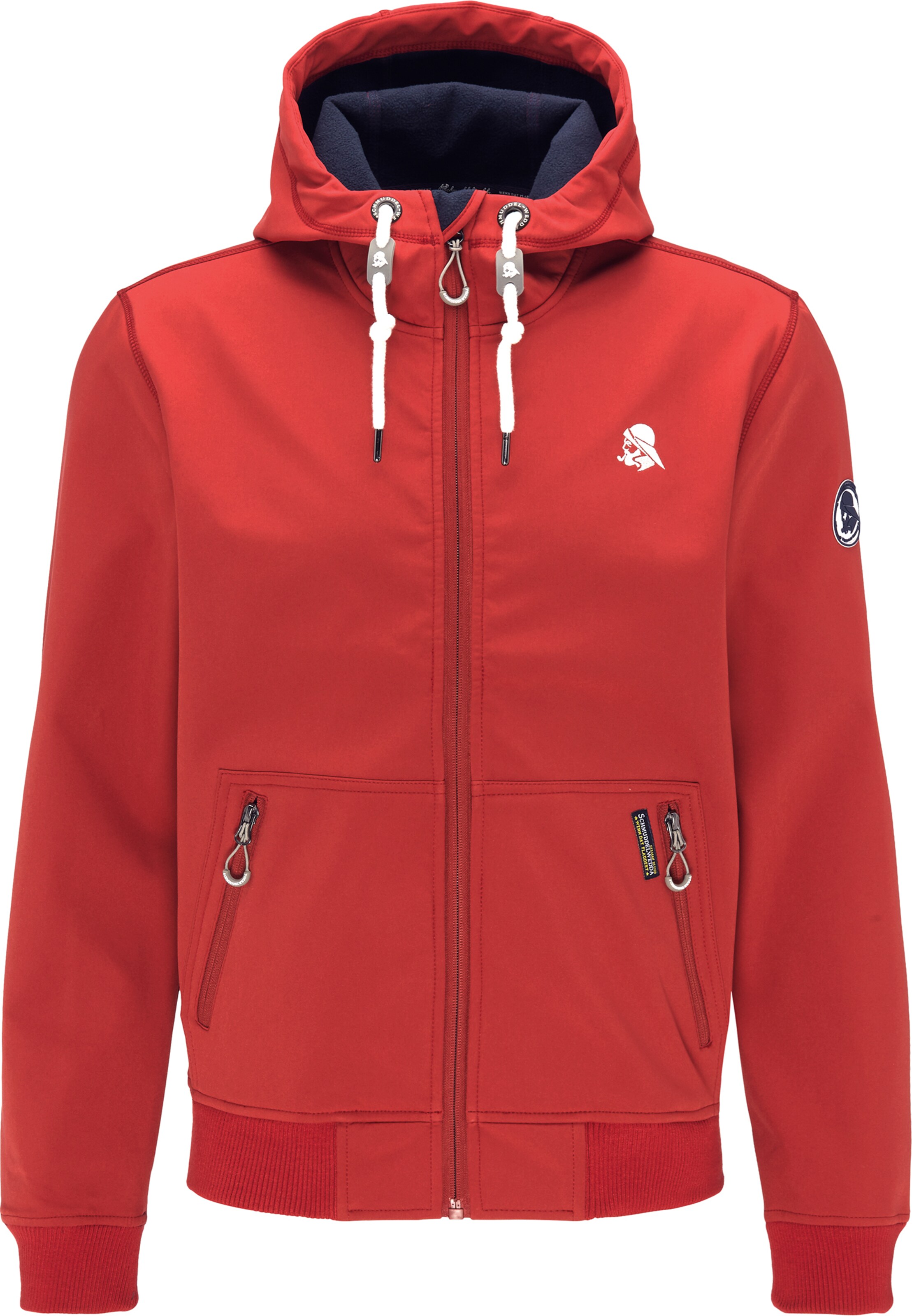 Schmuddelwedda - Functionele jas in de kleur Rood