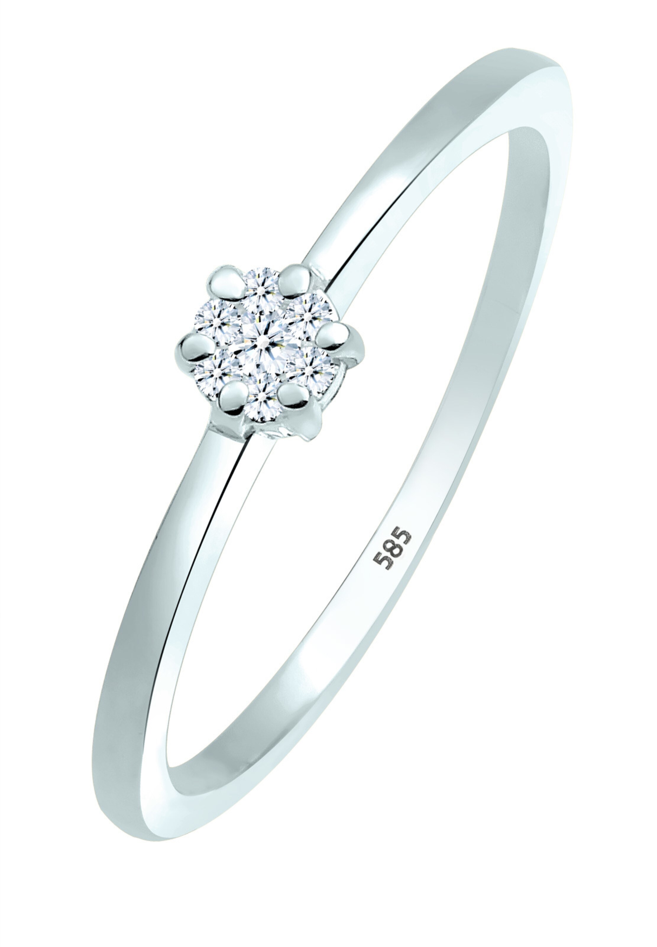 Bague Elli DIAMONDS en argent : devant