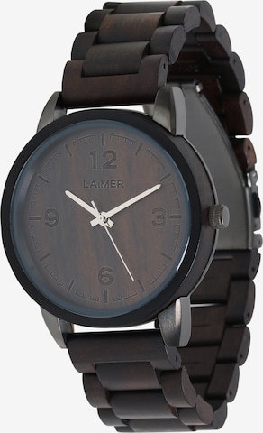 LAiMER Analog Watch 'Eduard' in Black: front