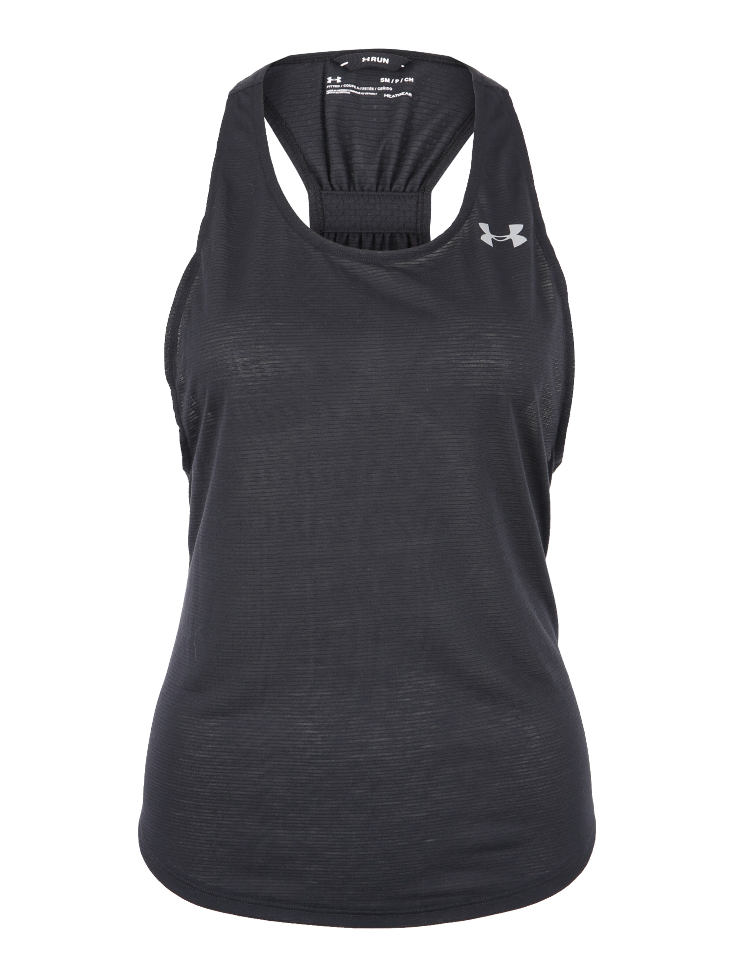 UNDER ARMOUR - Sporttop 'Streaker 2.0' in de kleur Zwart
