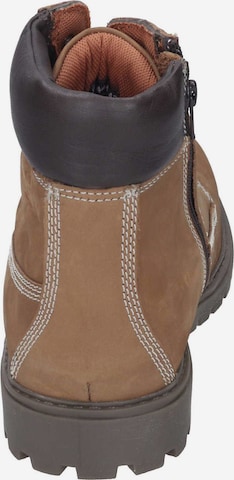 MANITU Lace-Up Boots in Brown