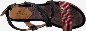 TOM TAILOR Sandalen met riem in Rood