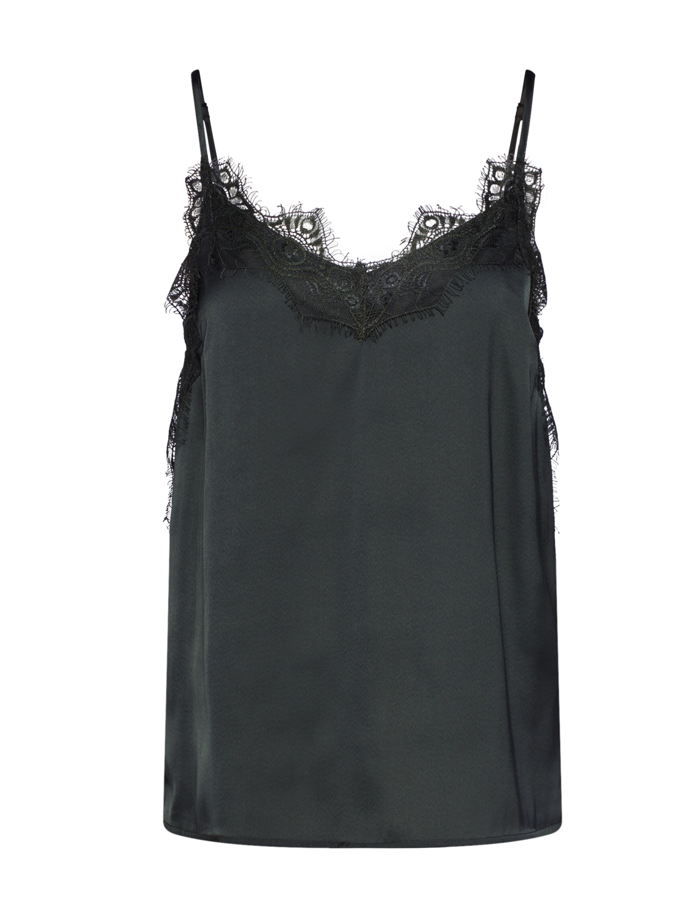 MOSS COPENHAGEN - Top 'Lity Lace Singlet' in de kleur Kaki