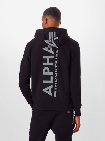 ALPHA INDUSTRIES Tréning póló - fekete