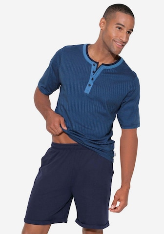 ARIZONA Pyjama kort in Blauw: voorkant