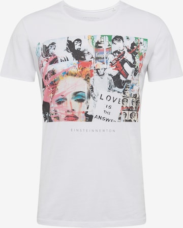 Coupe regular T-Shirt 'Art Bass' EINSTEIN & NEWTON en blanc : devant