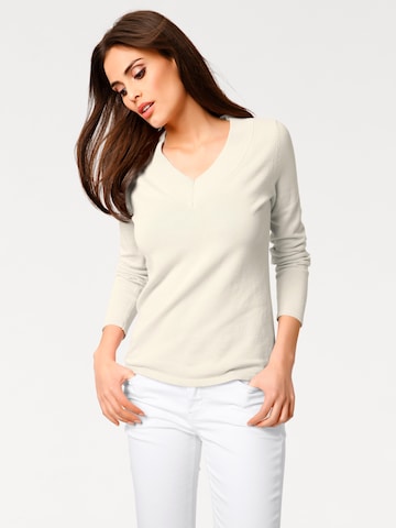 heine - Pullover em branco: frente