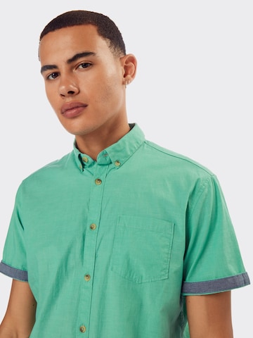 TOM TAILOR Regular fit Button Up Shirt 'RAY' in Green