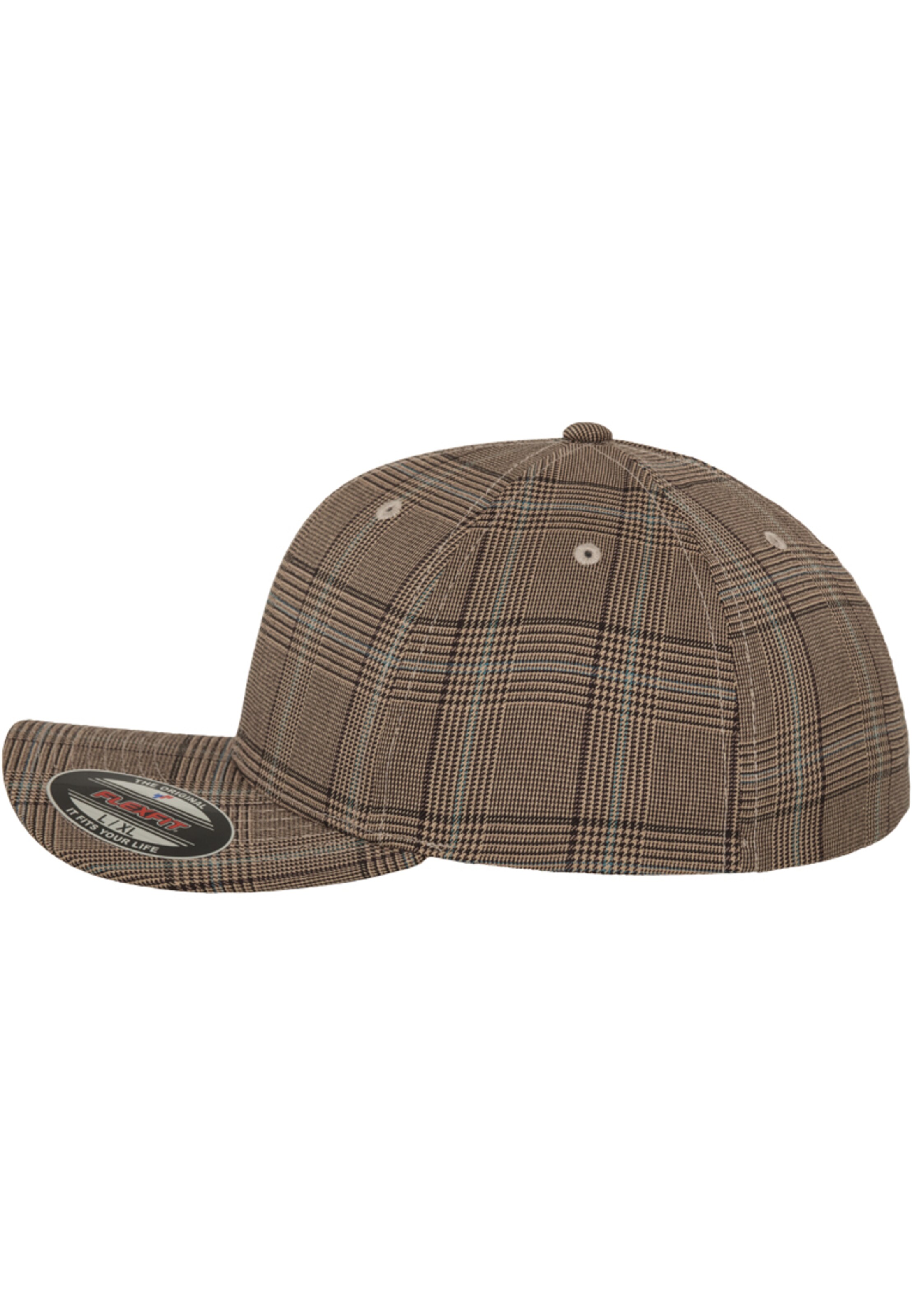 Flexfit - Gorra 'Glen Check' en marrón
