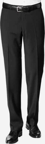 Digel Regular Pleat-Front Pants in Black: front