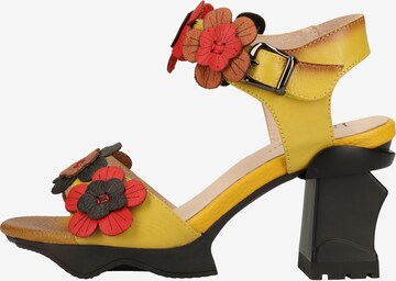 Laura Vita Strap Sandals in Yellow