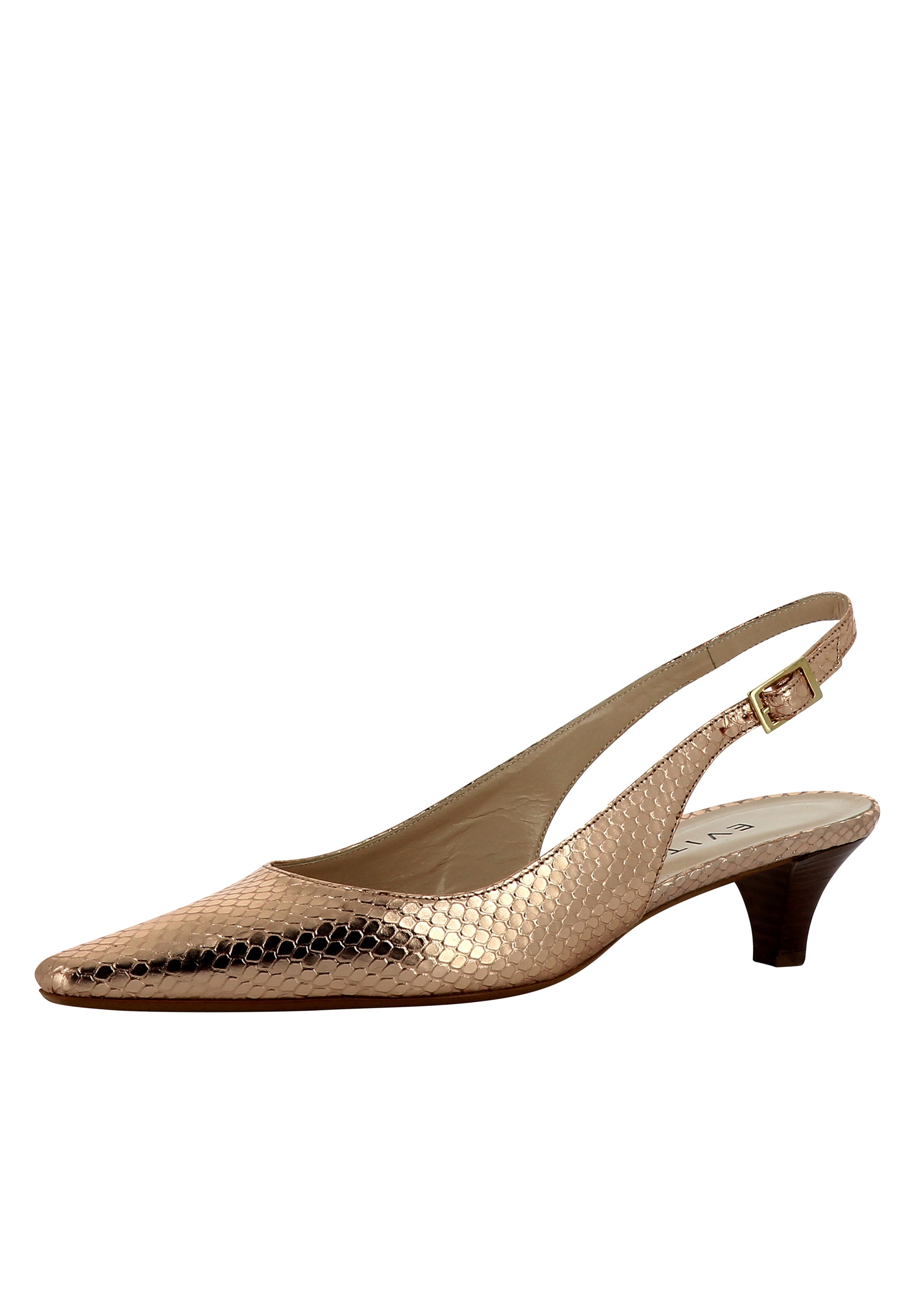 EVITA Slingpumps in Goud: voorkant