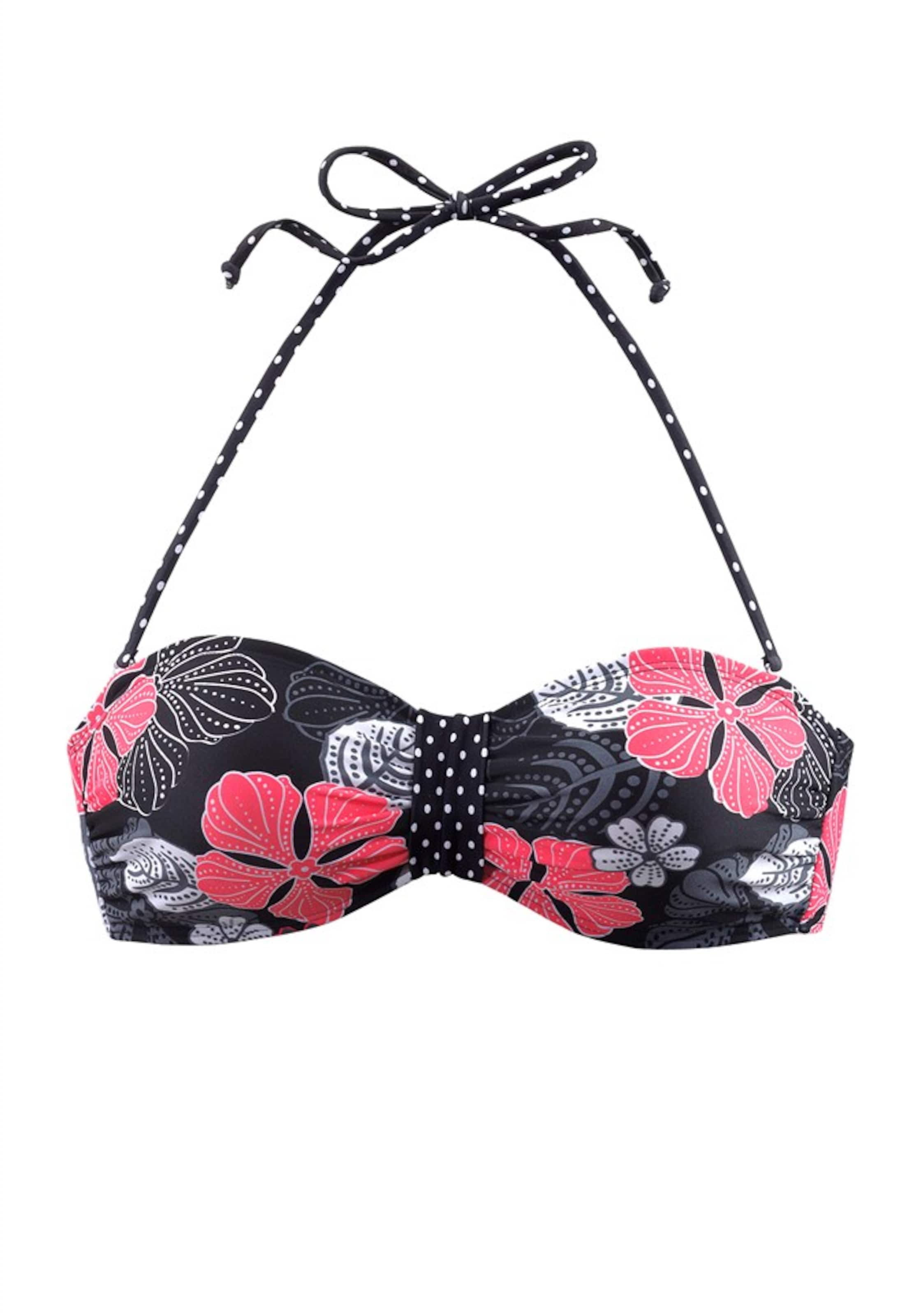 melns BUFFALO Bandeau Bikini augšdaļa 'City': no priekšpuses