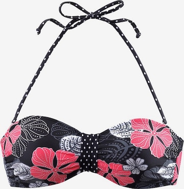 BUFFALO Bandeau Bikinioverdel 'City' i sort: forside