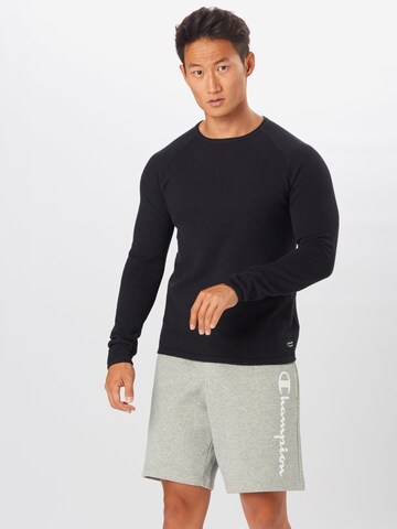JACK & JONES Klasický střih Svetr 'JJEHill' – modrá: přední strana