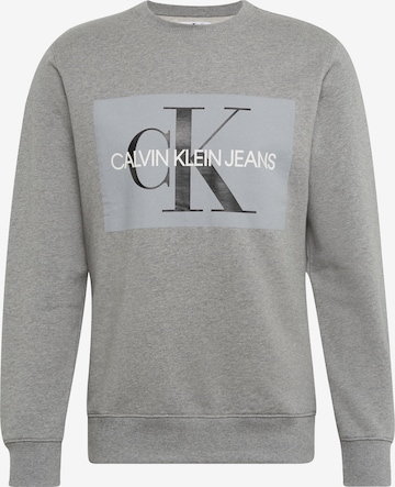 Calvin Klein Jeans Mikina 'Core' – šedá: přední strana