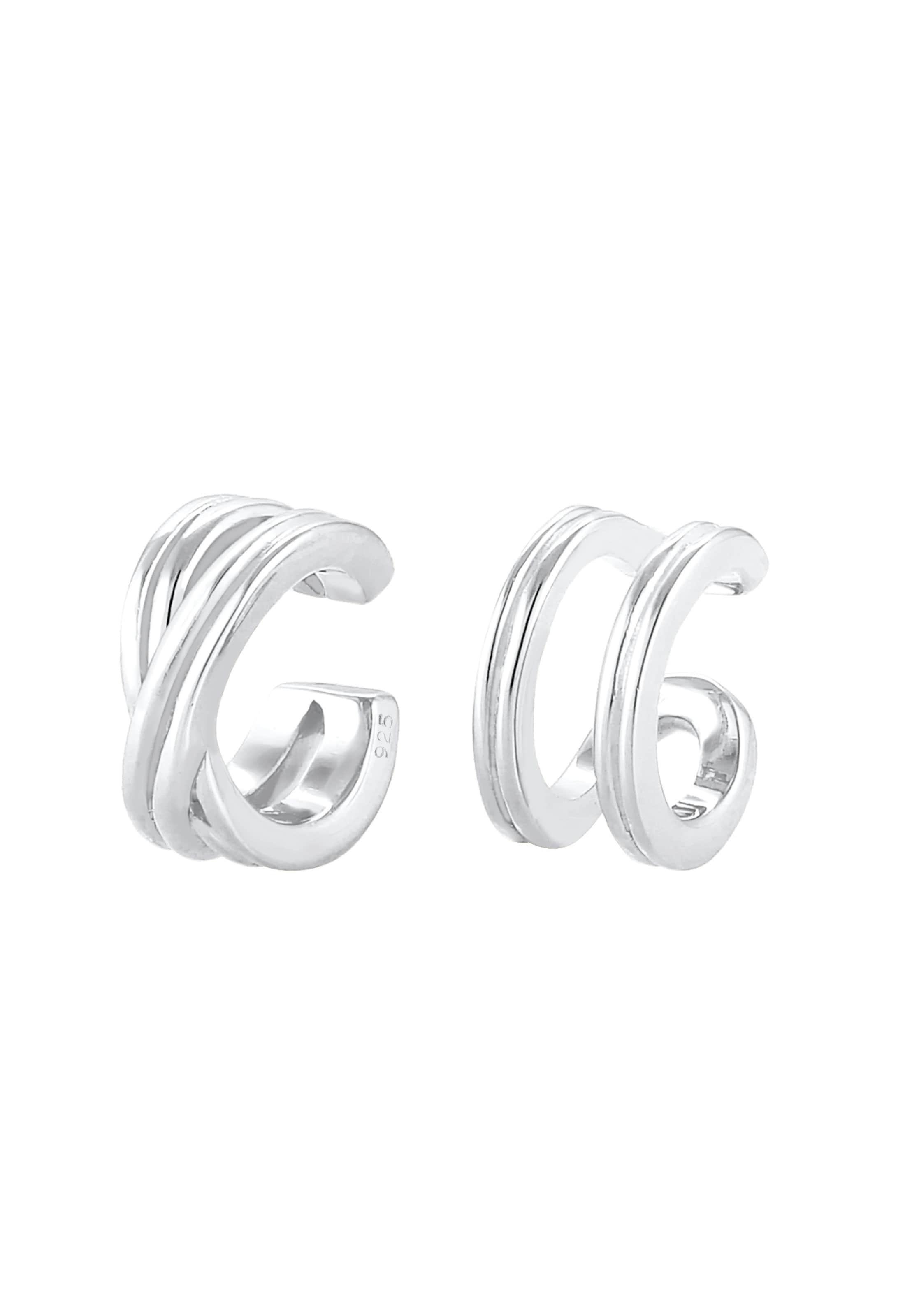 ELLI Серьги в Серебристый: спереди