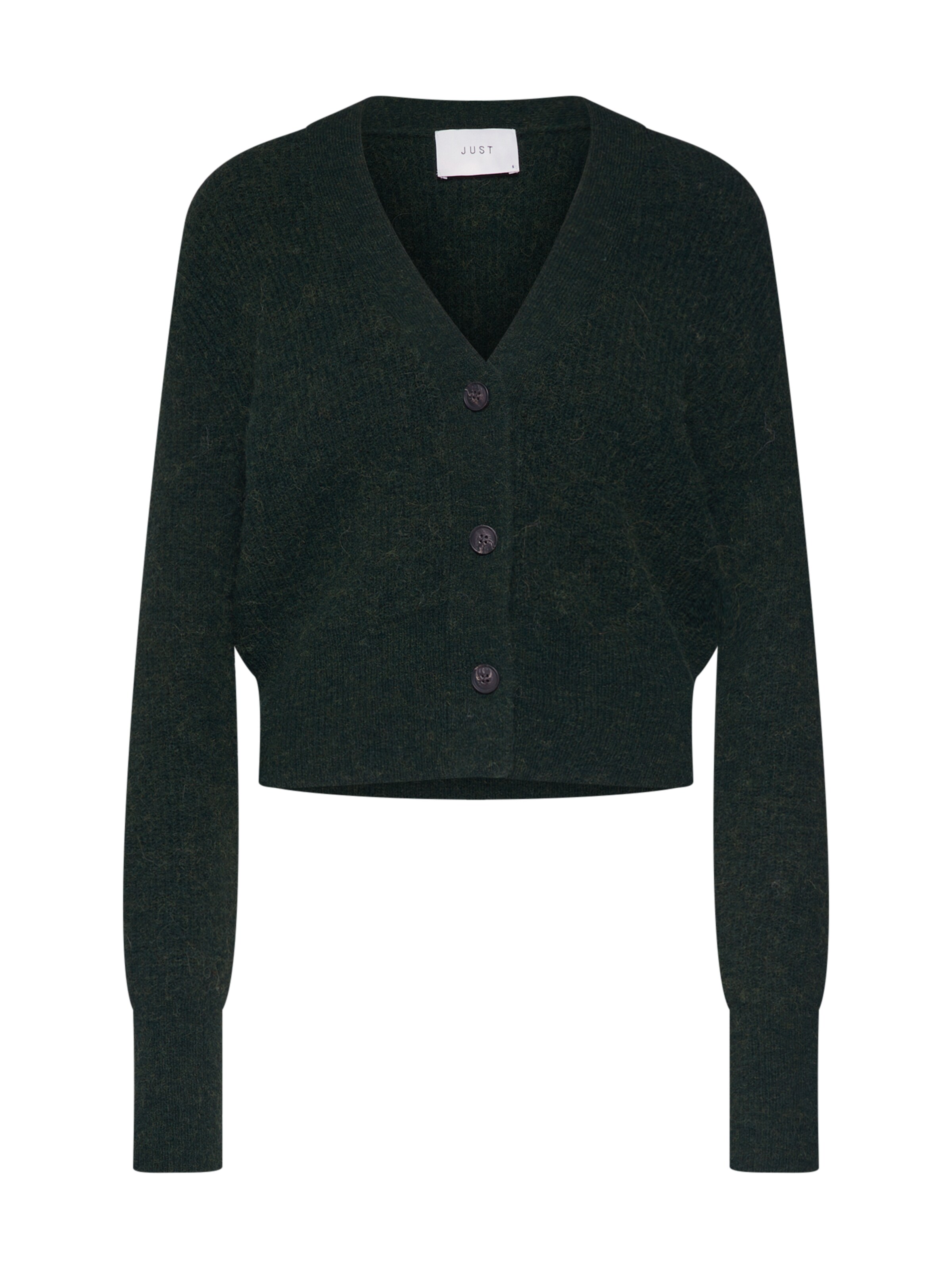 JUST FEMALE - Gebreid vest 'Rebelo' in de kleur Groen