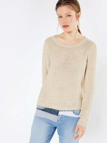 Pull-over 'ONLGeena' ONLY en beige : devant