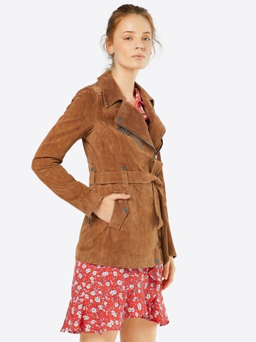 FREAKY NATION Between-Season Jacket 'Modern Times' in Brown: front