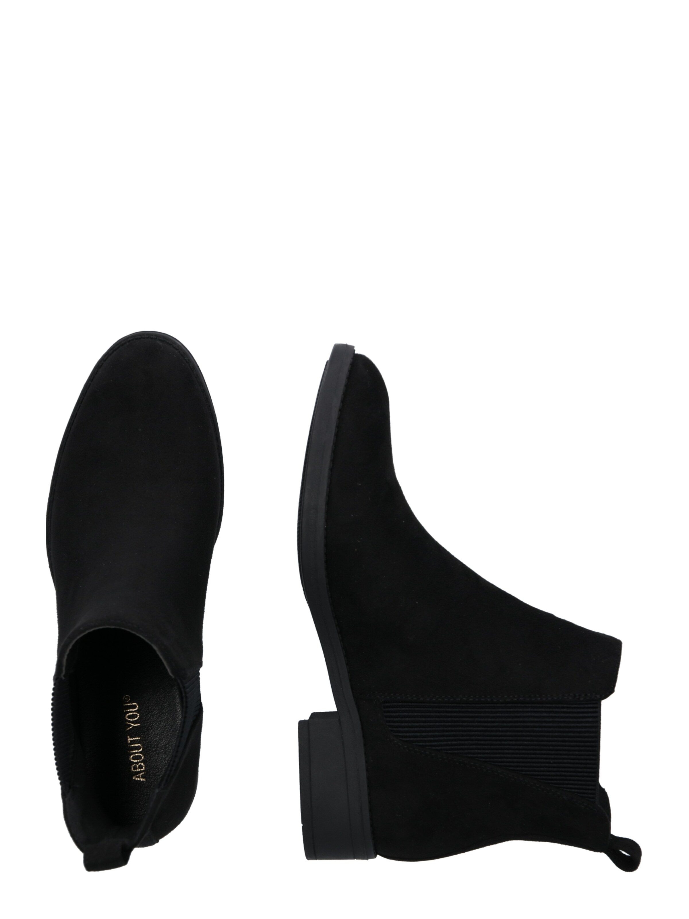 ABOUT YOU - Botas Chelsea 'Fine' en negro: lado