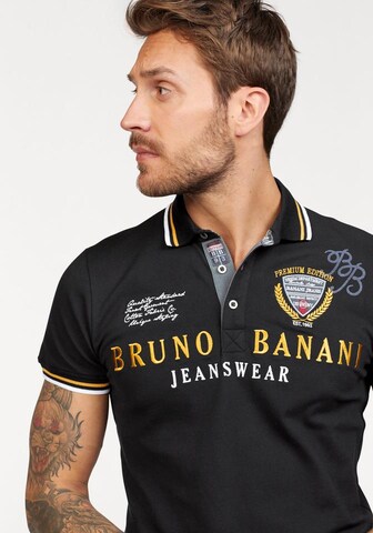 BRUNO BANANI Poloshirt in Schwarz