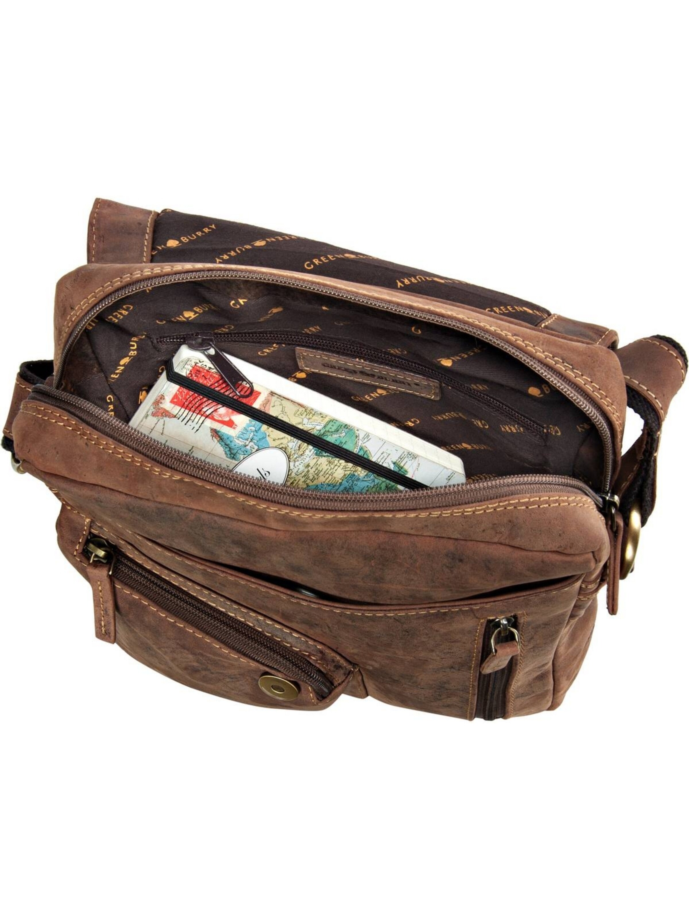 Sac à bandoulière GREENBURRY en marron