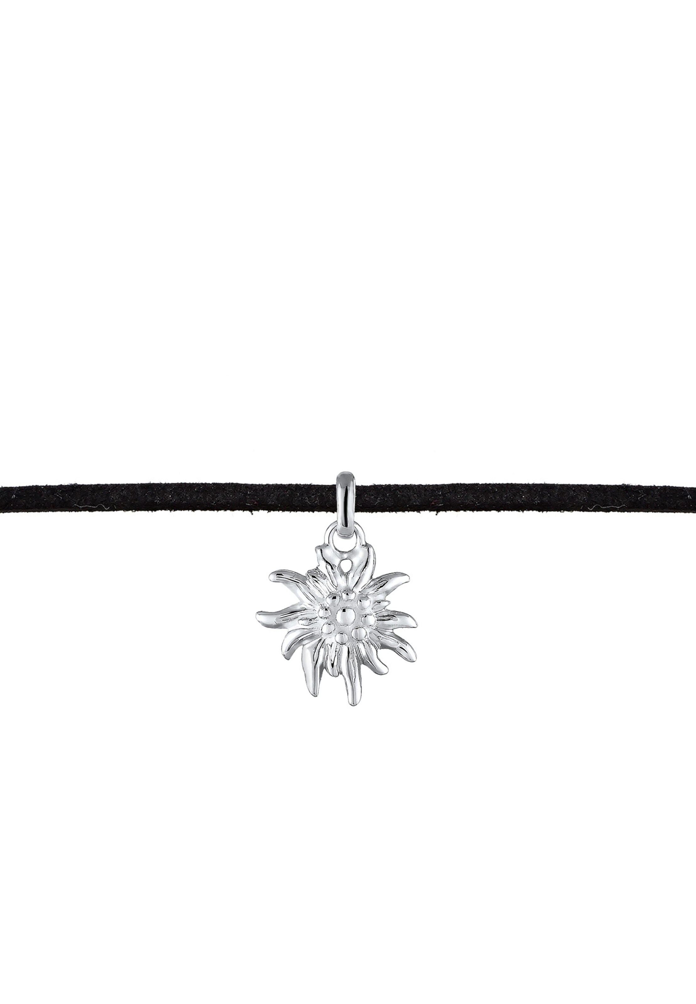 ELLI Choker 'Edelweiss' in Schwarz