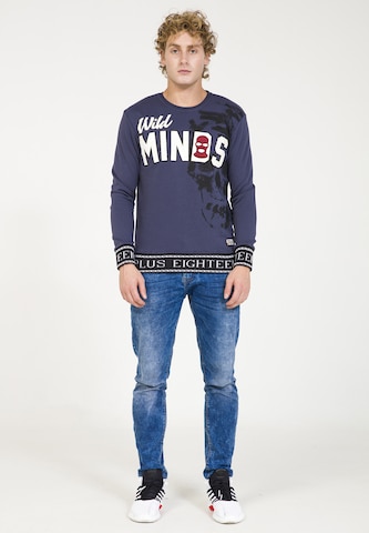 PLUS EIGHTEEN Sweatshirt in Blau