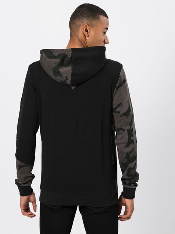 Urban Classics Sweatshirt 'Camo Zig Zag' in Black: back