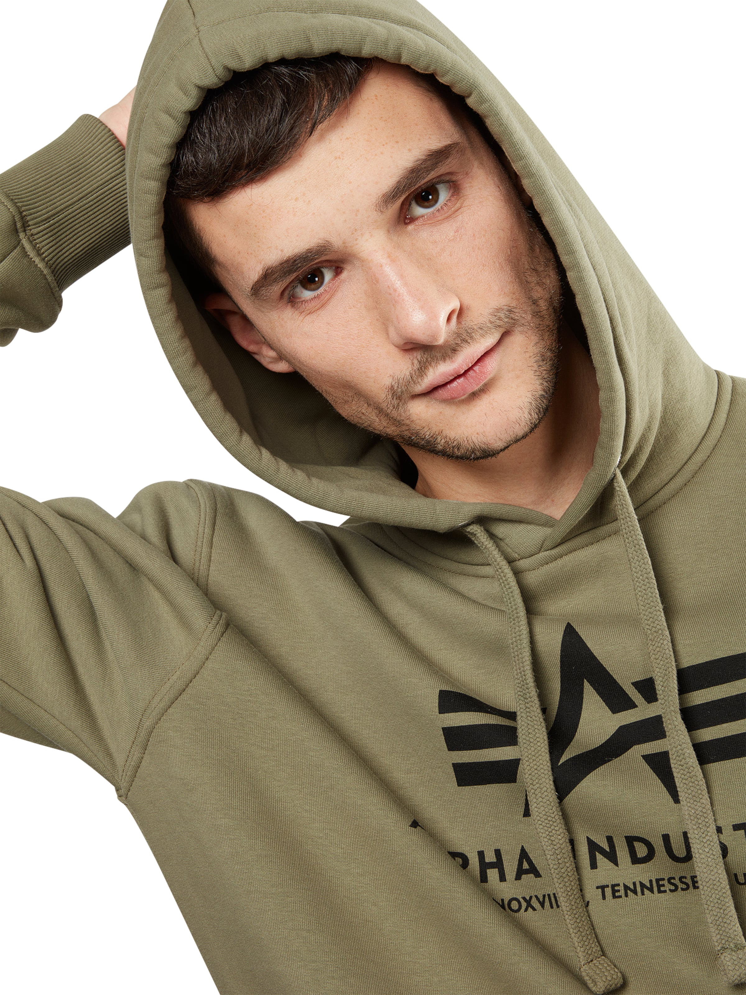 ALPHA INDUSTRIES Mikina - Zelená