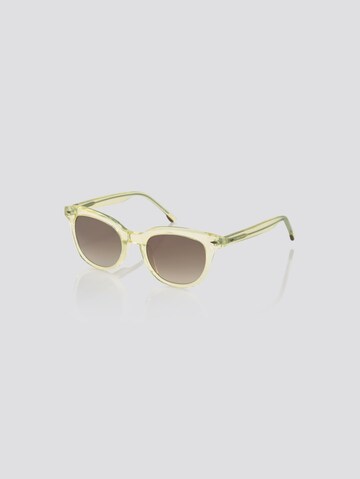 TOM TAILOR Sunglasses 'Wayfarer' in Yellow: front