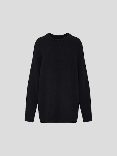EDITED Pull-over oversize 'Luca' en noir, Vue avec produit