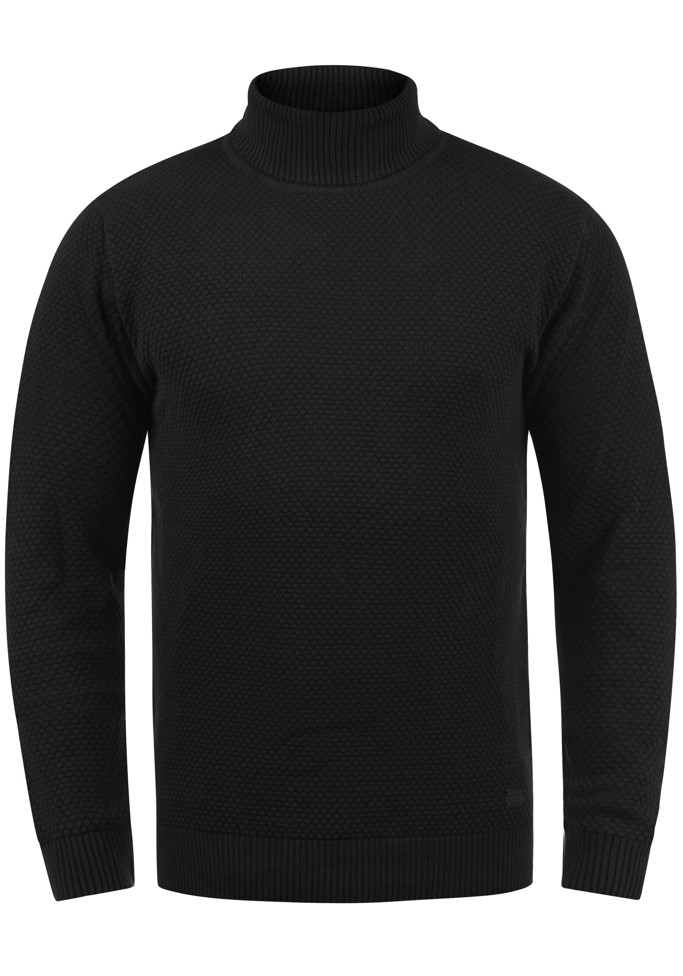 !Solid Pullover 'Karlos' in Schwarz: Vorderseite