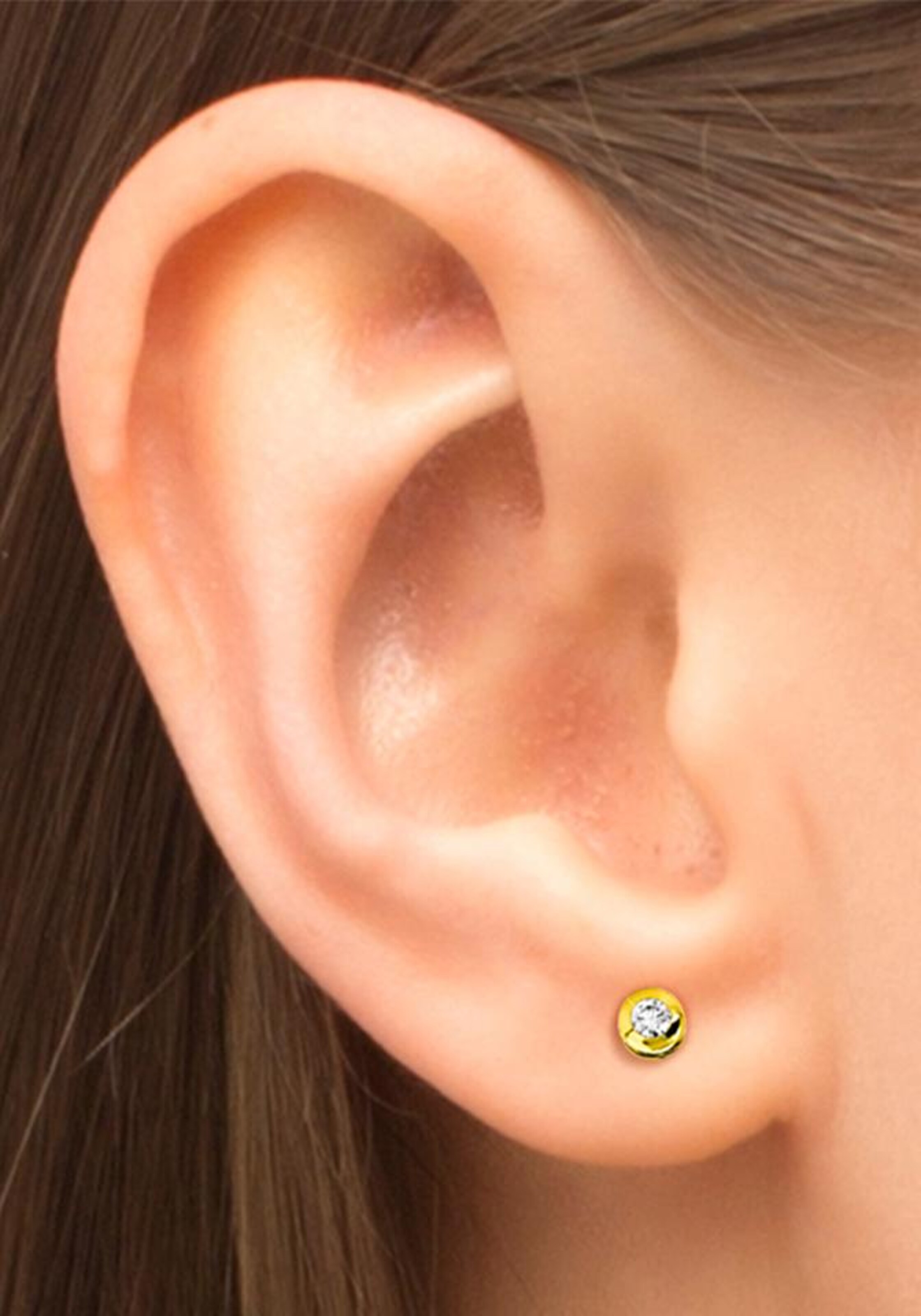 AMOR Ohrstecker in Gold