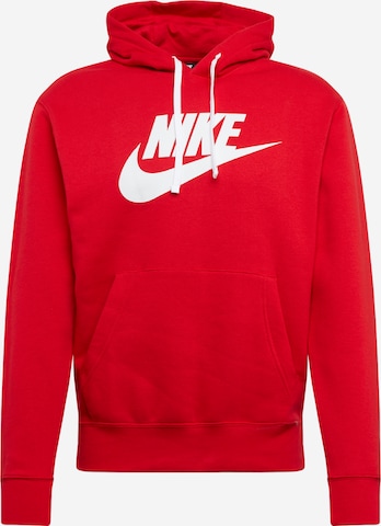 sarkans Nike Sportswear Sportisks džemperis 'Club Fleece': no priekšpuses