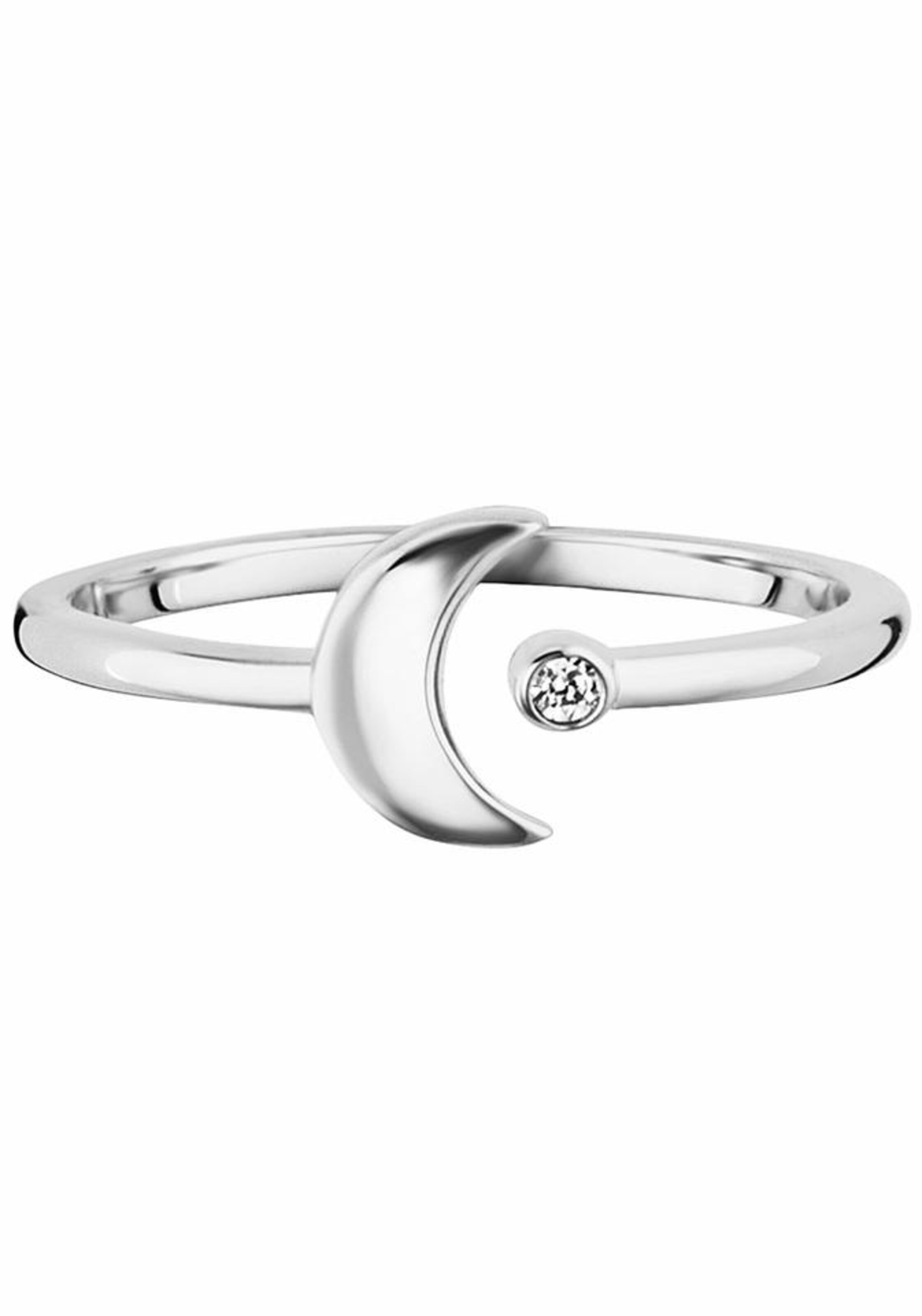Bague 'Halbmond' caï en argent : devant