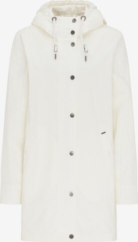 Parka d’hiver DreiMaster Vintage en blanc : devant