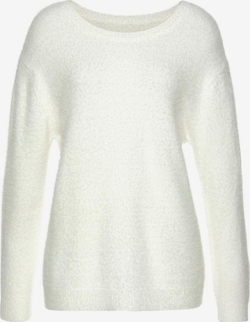 LASCANA Sweater in White: front