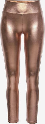 LASCANA Skinny Leggings in Bronze: predná strana